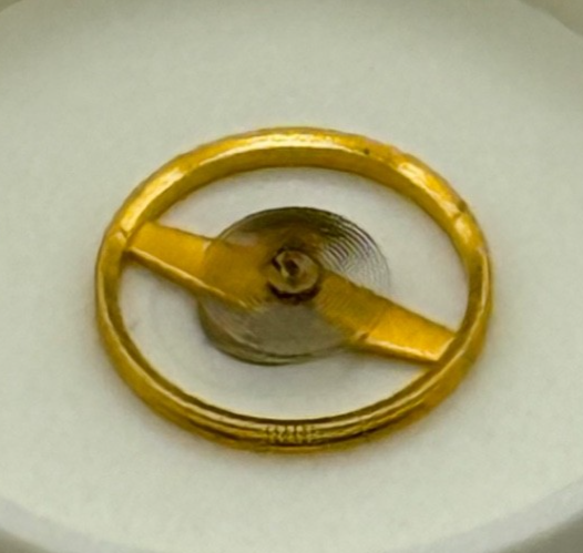 Femga 45 Balance Wheel Complete And Spring 5 1/2''' 1006 M Watch Movement Parts 