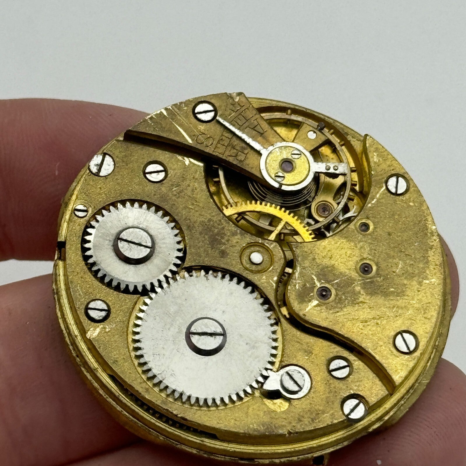 41.6mm Vintage Swiss Open Face Pocket Watch Movement PARTS REPAIR SPARES