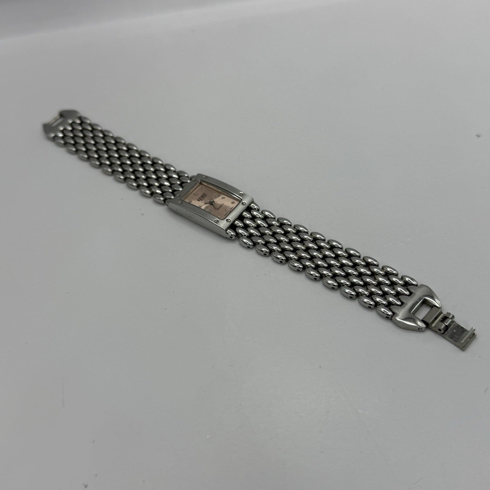 19mm Working Ladies Censi Collection Silver Tone Japan Quartz Watch 6.75 Inches