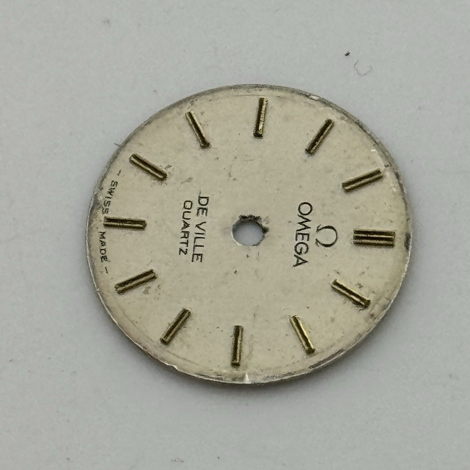 16.4mm Circular Omega De Ville Quartz Ladies Wristwatch Dial Spares Parts Swiss