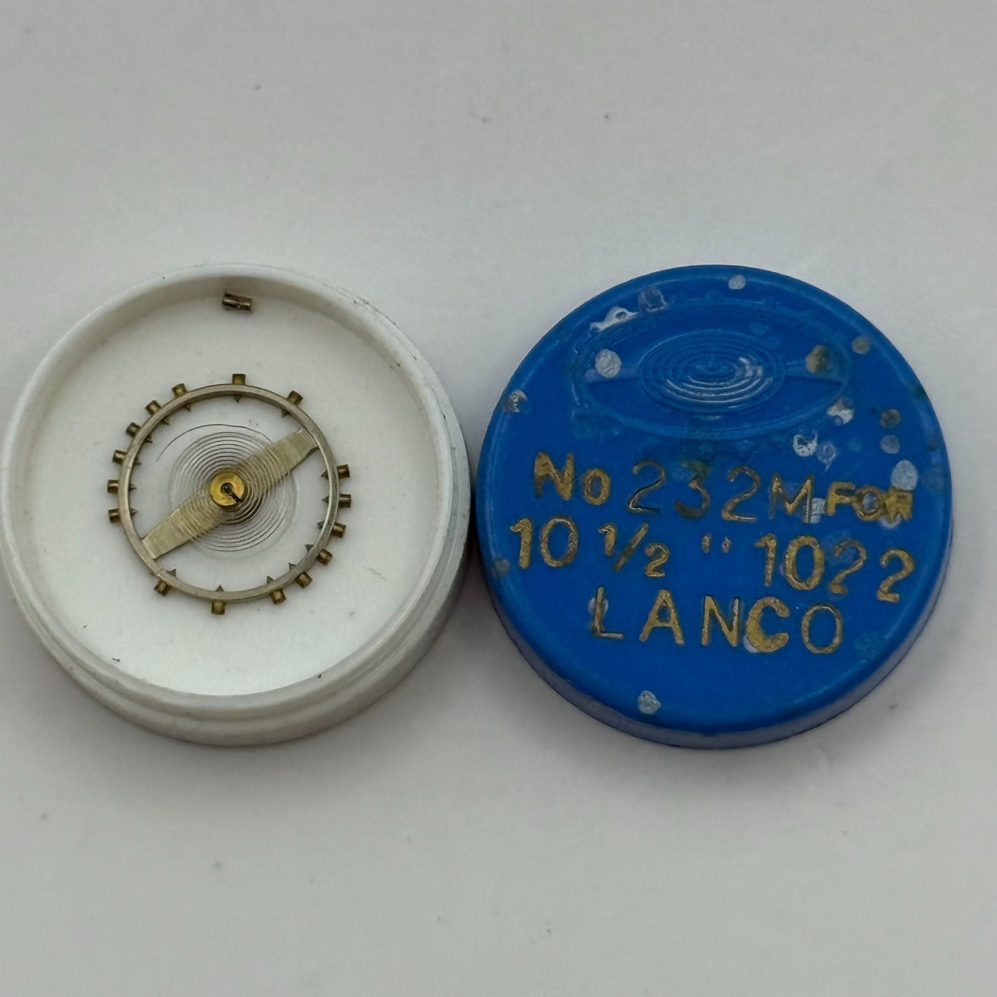 Lanco 1022 Balance Complete 10 1/2''' Renata 232 M Watch Movement Parts DAMAGED