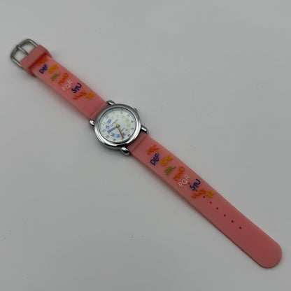 Citron Kids Quartz Watch ABC Alphabet Design Pink Strap Working 27mm New Battery