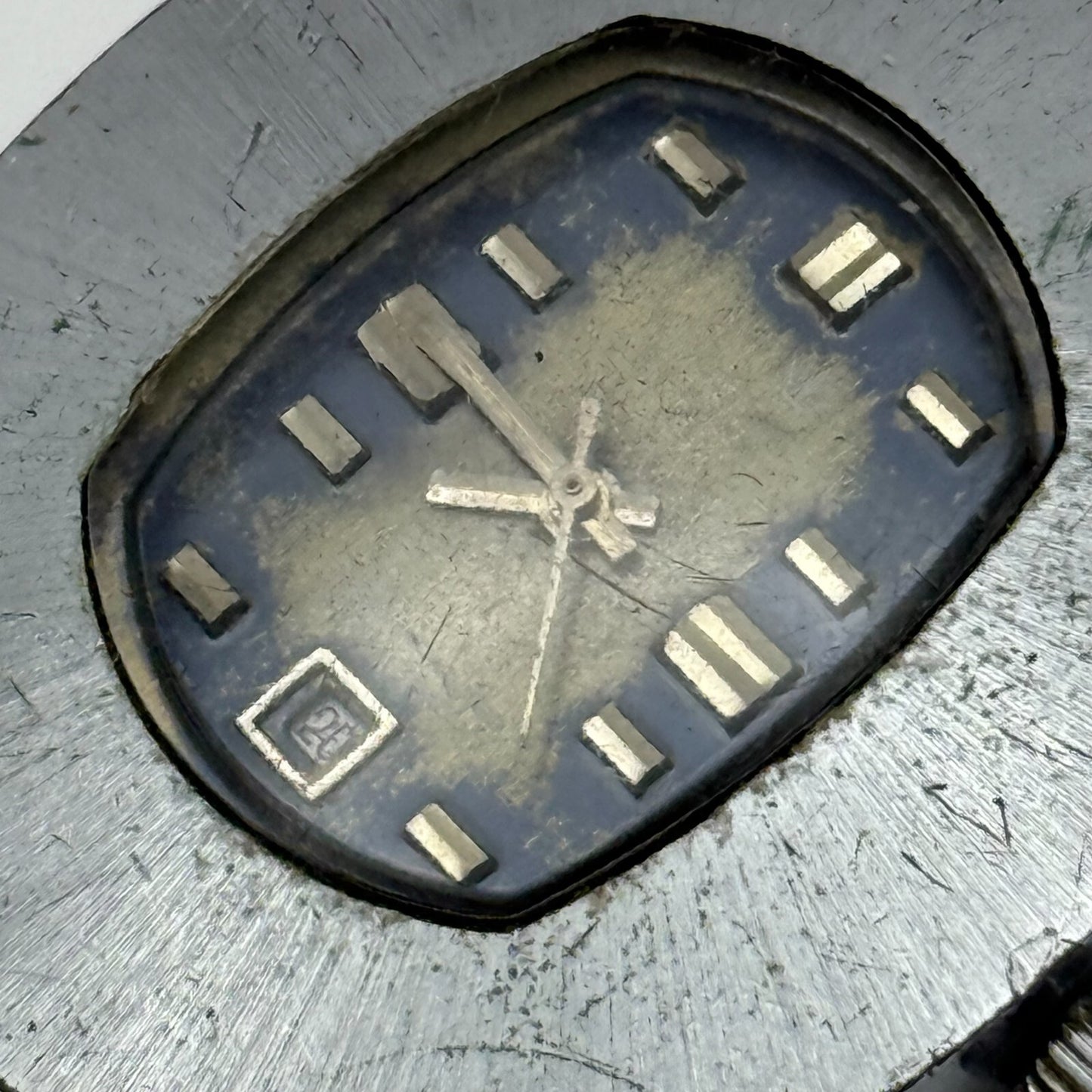 36mm Men’s Vintage Cronel Shock Protected Date Dial Swiss Watch PARTS REPAIR