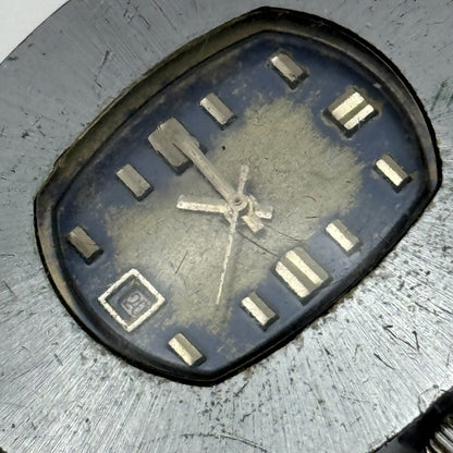 36mm Men’s Vintage Cronel Shock Protected Date Dial Swiss Watch PARTS REPAIR