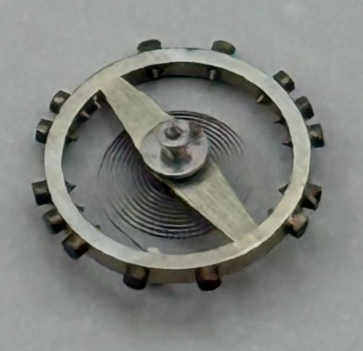 AS 976 1012 Balance Wheel Complete And Spring 29 M Watch Movement Parts NOS 