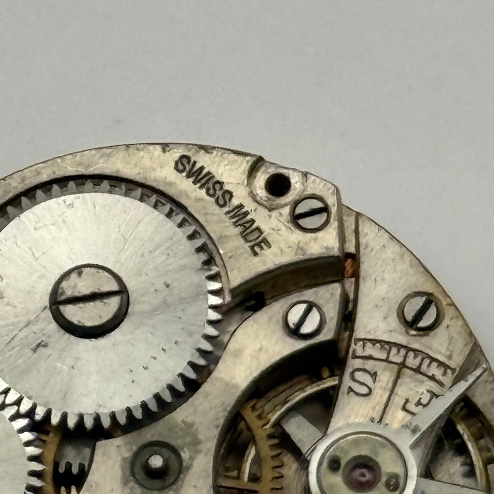 Lanco Trench 15 Jewels Watch Movement Manual Wind Vintage Parts Repair 24.3mm