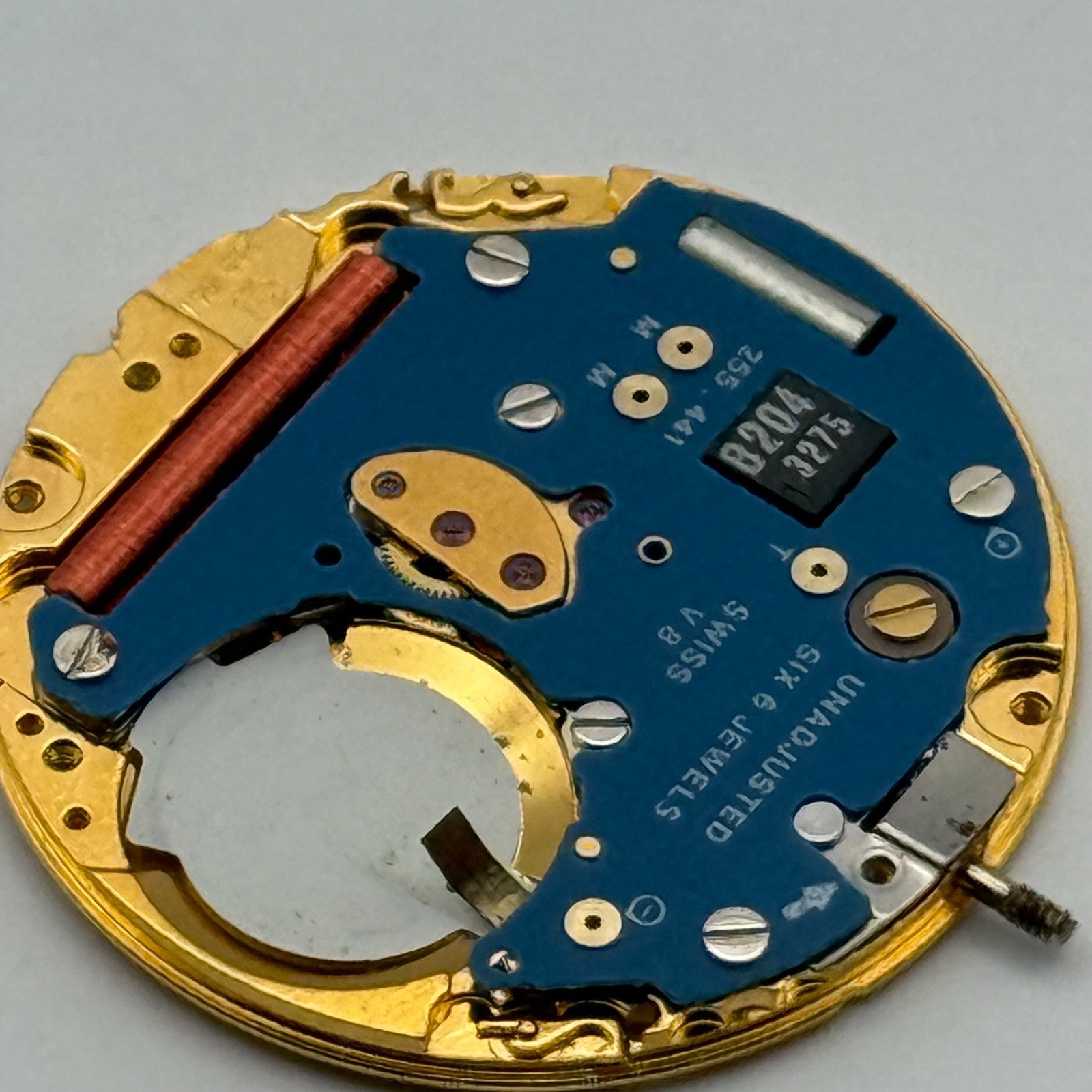 ETA 255.441 Quartz Watch Movement 6 Jewels Vintage Swiss Parts Repair 23.8mm