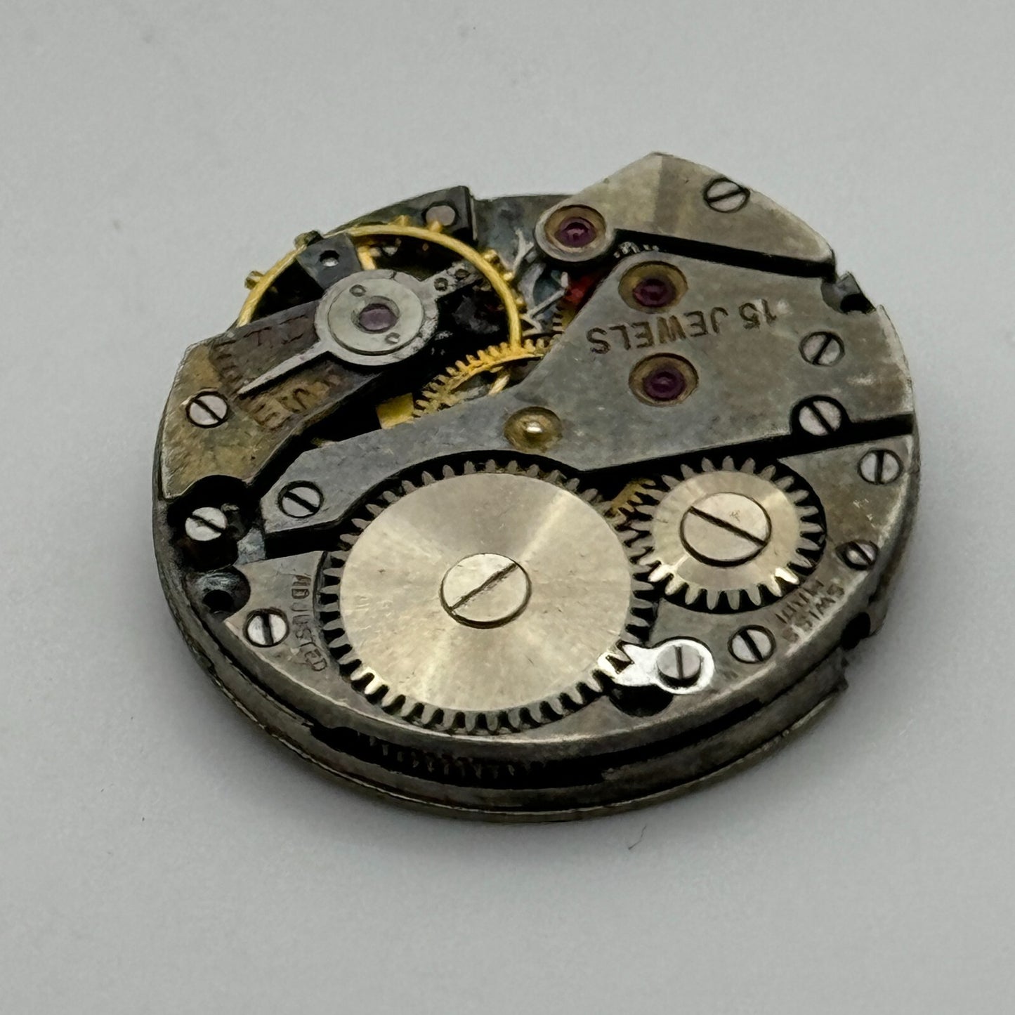 23.6mm AS 984 A Schild 15 Jewels Manual Wind Watch Movement Swiss Vintage PARTS
