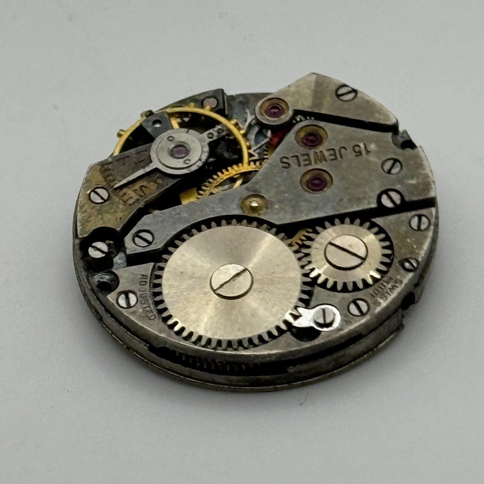 23.6mm AS 984 A Schild 15 Jewels Manual Wind Watch Movement Swiss Vintage PARTS