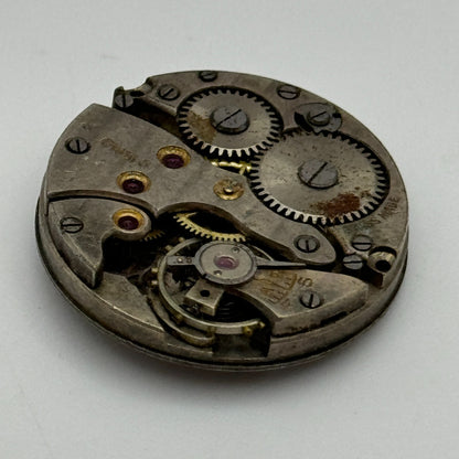 23.6mm Unidentified 15 Jewels Manual Wind Watch Movement Swiss Vintage PARTS