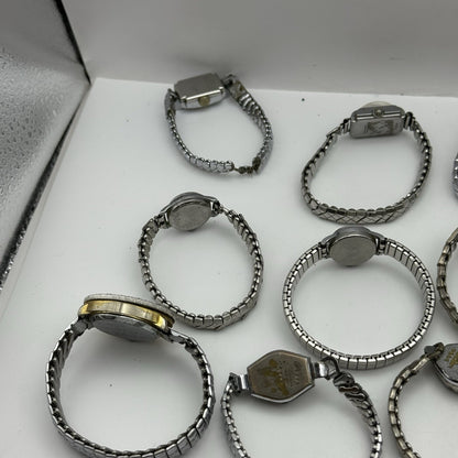 Bundle Of Ladies Vintage Manual Wind Wristwatches Joblot PARTS REPAIR SPARES