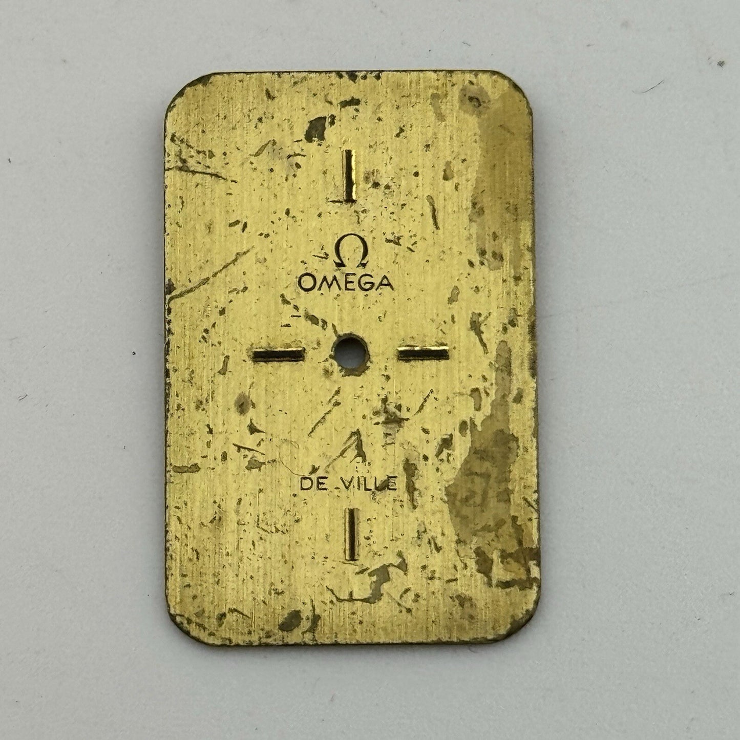 18.1mm x 28.3mm Omega De Ville Tank Rectangle Ladies Watch Dial Spares Parts