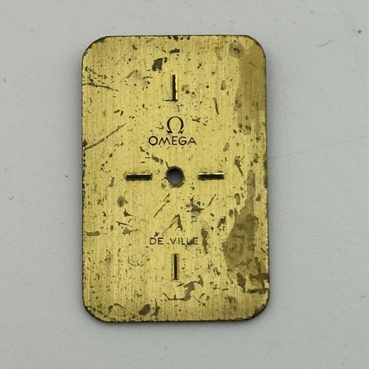 18.1mm x 28.3mm Omega De Ville Tank Rectangle Ladies Watch Dial Spares Parts