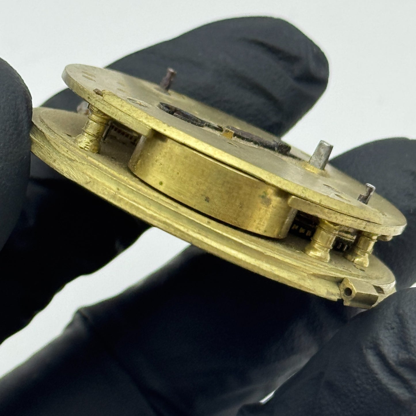 Fusee Pocket Watch Movement Antique English Key Wound Parts Repair Spares 46.7mm