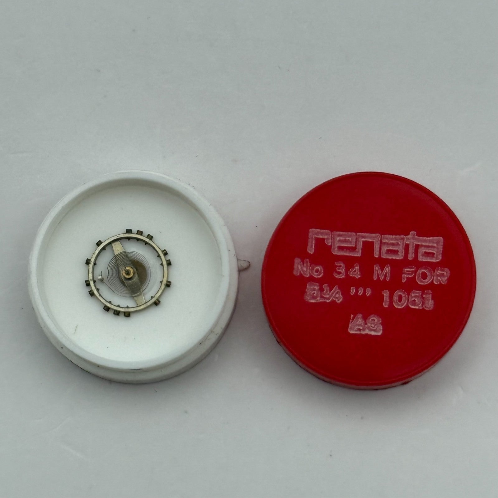 AS 1051 Balance Wheel Complete And Spring 5¼’’’ 34 M Watch Movement Parts NOS