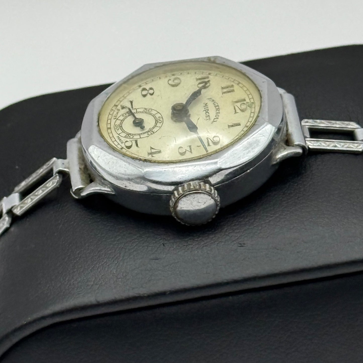 25mm Vintage Ingersoll Dot Sub Seconds Art Deco Bracelet Manual Watch PARTS