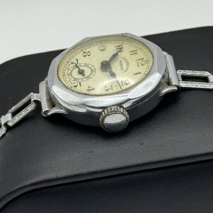 25mm Vintage Ingersoll Dot Sub Seconds Art Deco Bracelet Manual Watch PARTS