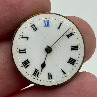 23.6mm Unidentified Balance Ok Trench Watch Movement Manual Wind Swiss PARTS