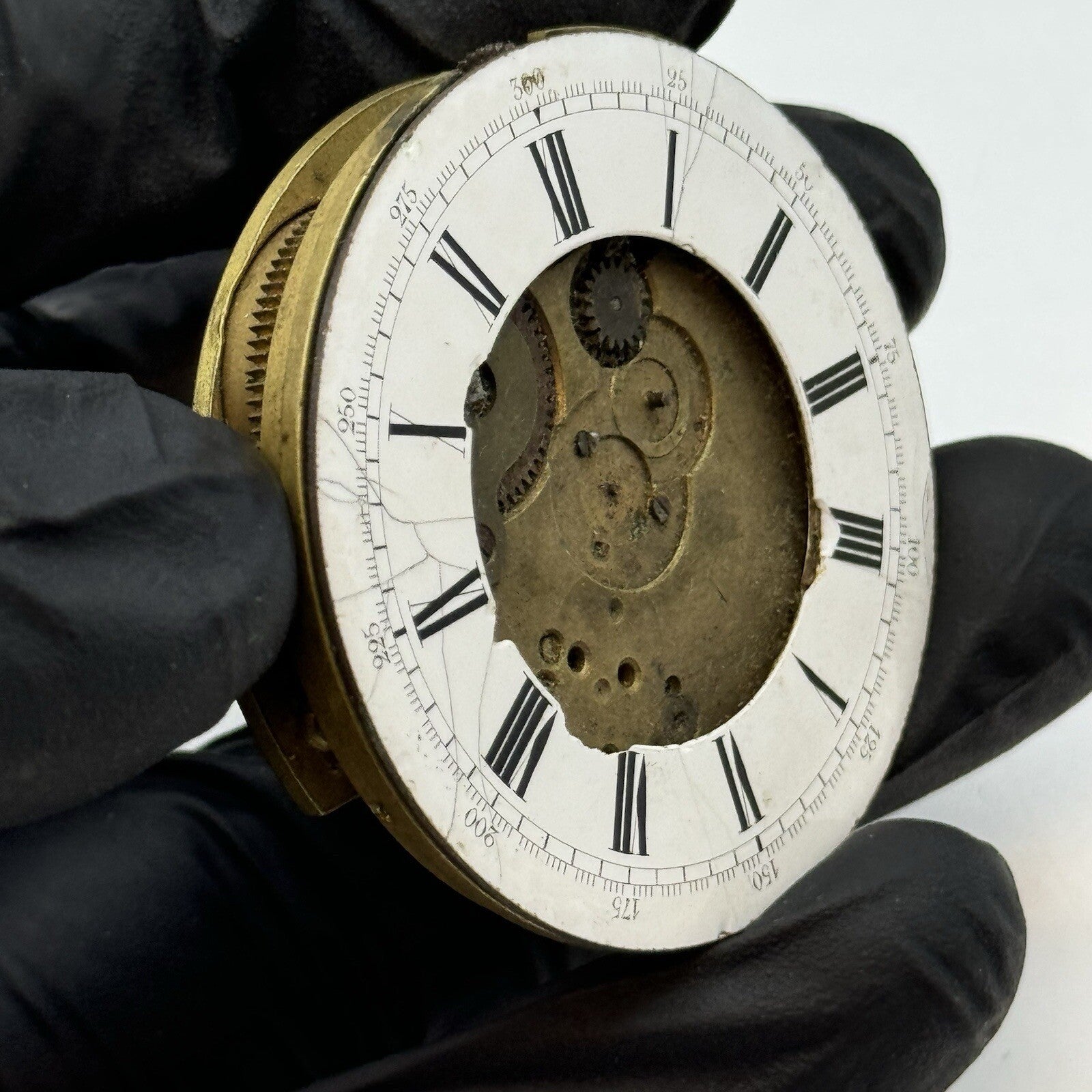 46.4mm Thomas Russell & Son Liverpool Antique Pocket Watch Movement FOR PARTS