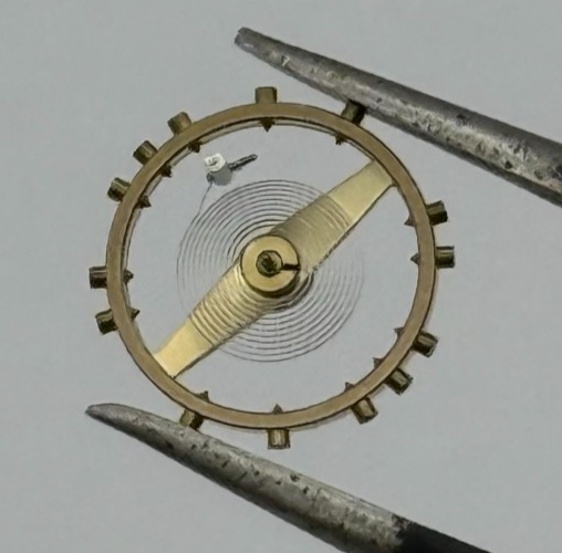 AV 41 Balance Wheel Complete And Spring 5 1/4’’’ Renata Watch Movement Parts NOS