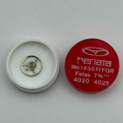 Felsa 4020 4025 Balance Wheel Complete And Spring 7¾’’’ Watch Movement Parts