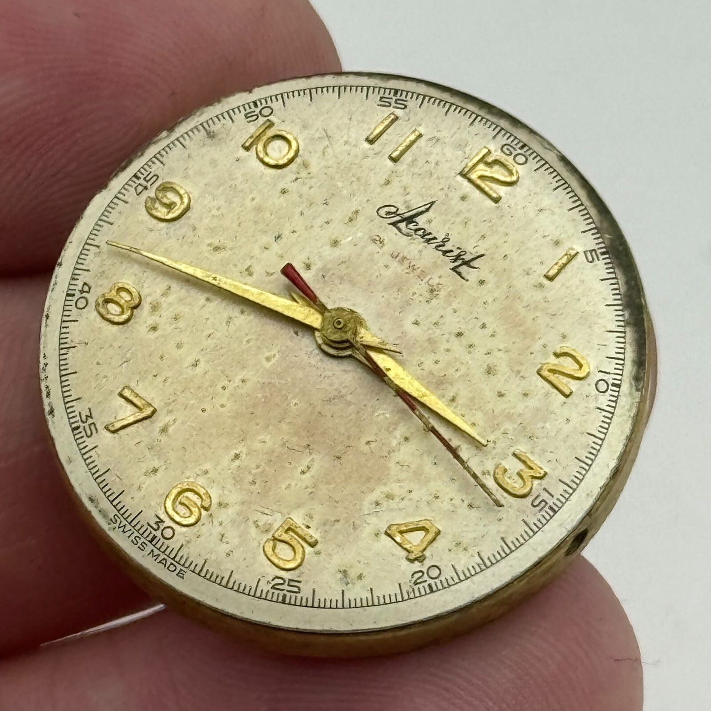 28.3mm Enicar A-R 410 Accurist Manual Wind Watch Movement Swiss Vintage PARTS