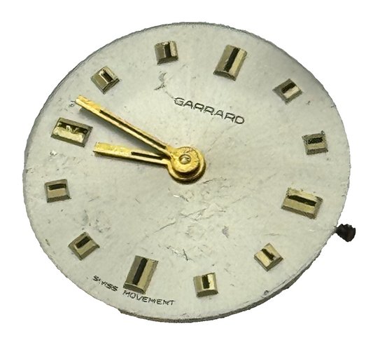 15.4mm Garrard ETA 2412 Balance Ok Swiss Manual Wind Watch Movement PARTS REPAIR