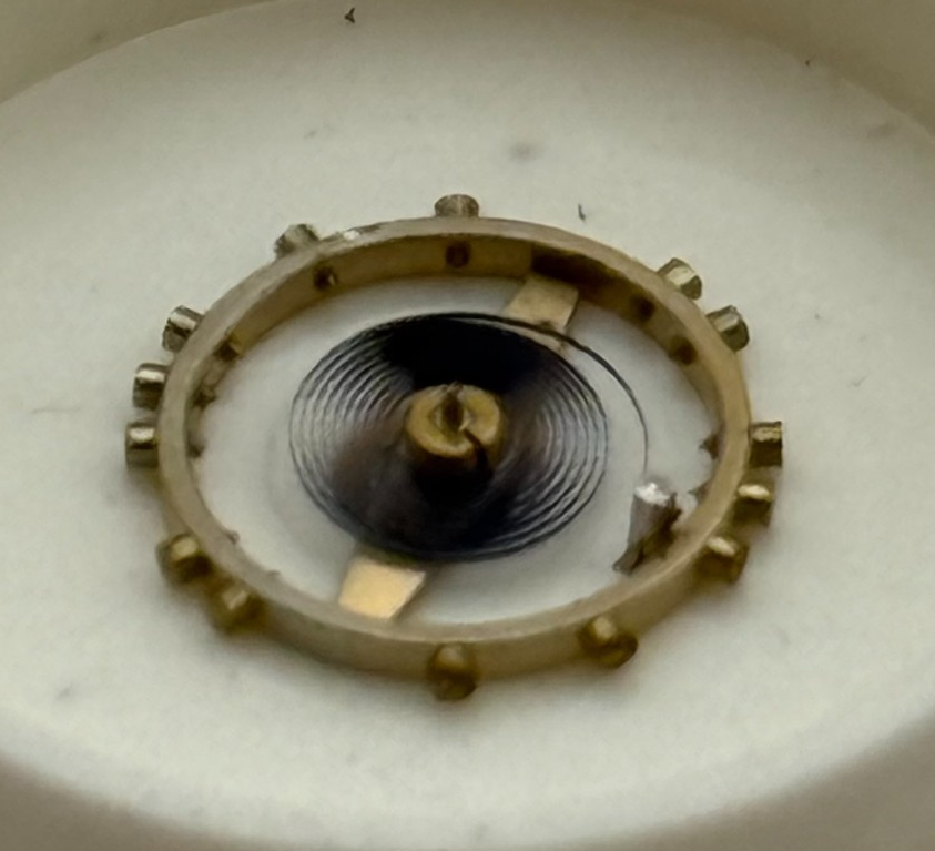 FEF 270 Balance Wheel Complete And Spring 5¼’’’ 173 M Watch Movement Parts NOS