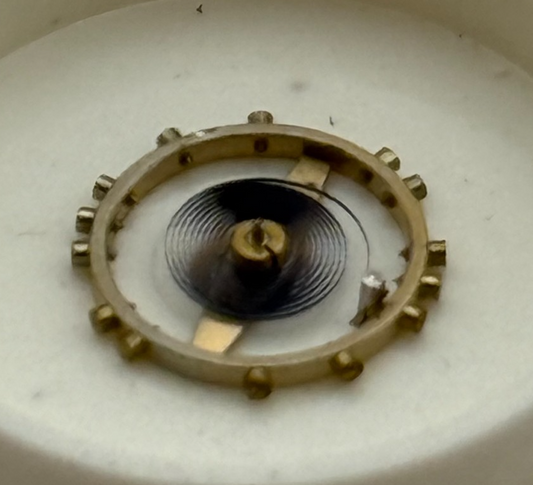 FEF 270 Balance Wheel Complete And Spring 5¼’’’ 173 M Watch Movement Parts NOS