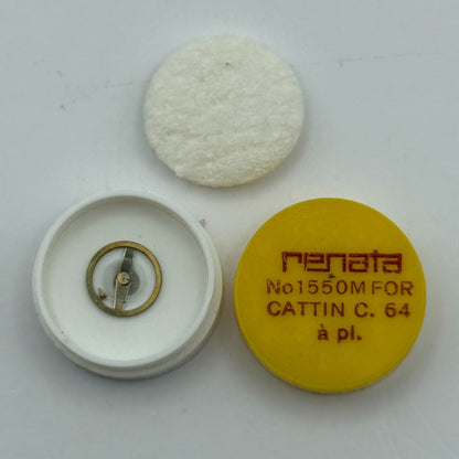 Cattin C.64 Balance Complete a pl. Renata 1550 M Watch Movement Parts Vintage
