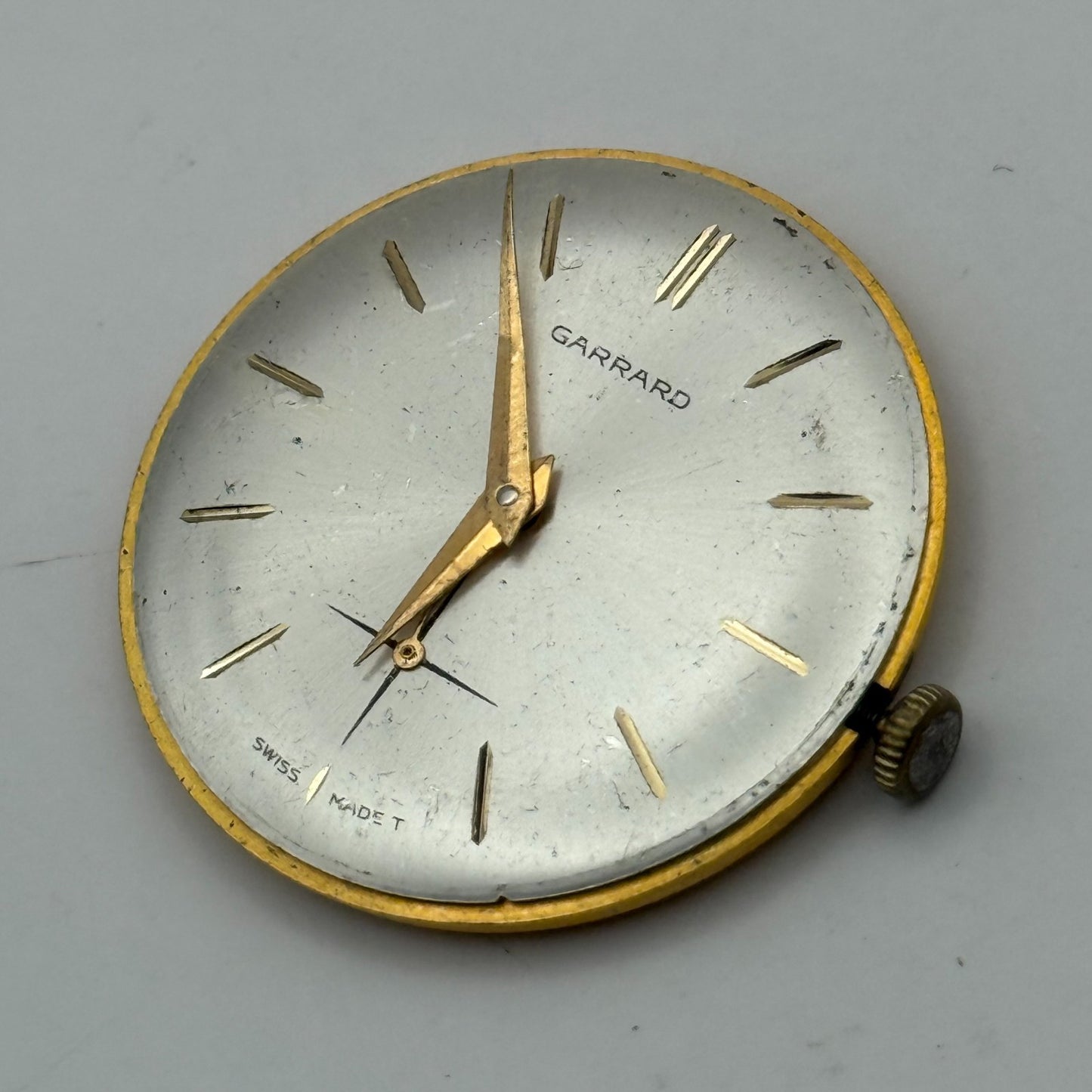Garrard Peseux 320 Watch Movement Running Manual Wind Vintage Swiss Parts 30.2mm