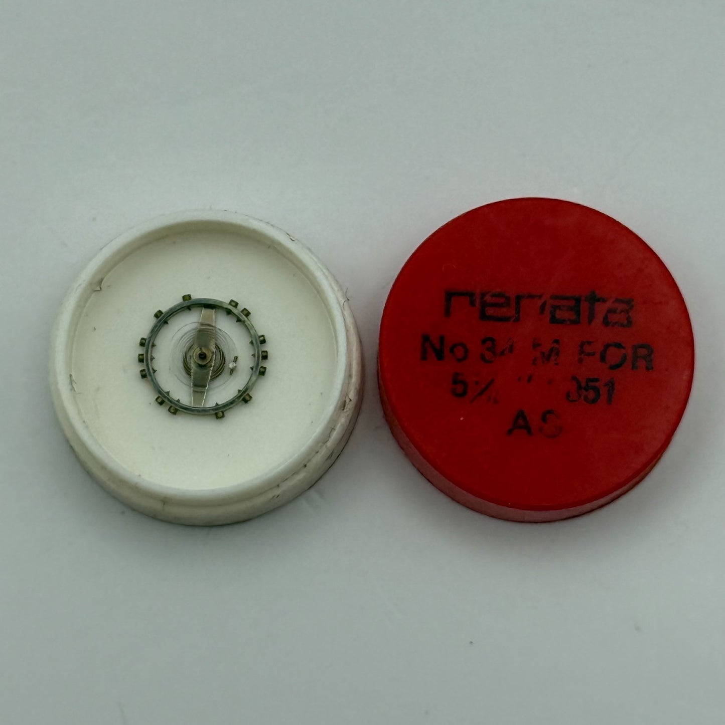 AS 1051 Balance Wheel Complete And Spring 5 1/4’’’ 34 M Watch Movement Parts NOS