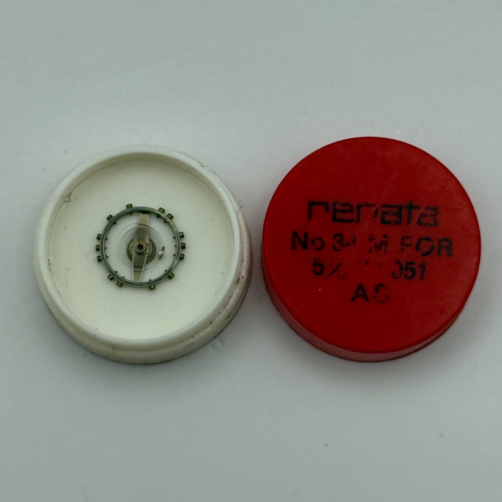 AS 1051 Balance Wheel Complete And Spring 5 1/4’’’ 34 M Watch Movement Parts NOS