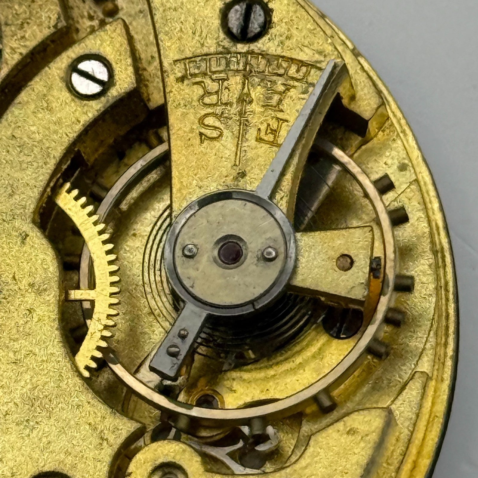 Unicorn Pocket Watch Movement Open Face 15 Jewels Swiss Parts Repair 41.1mm