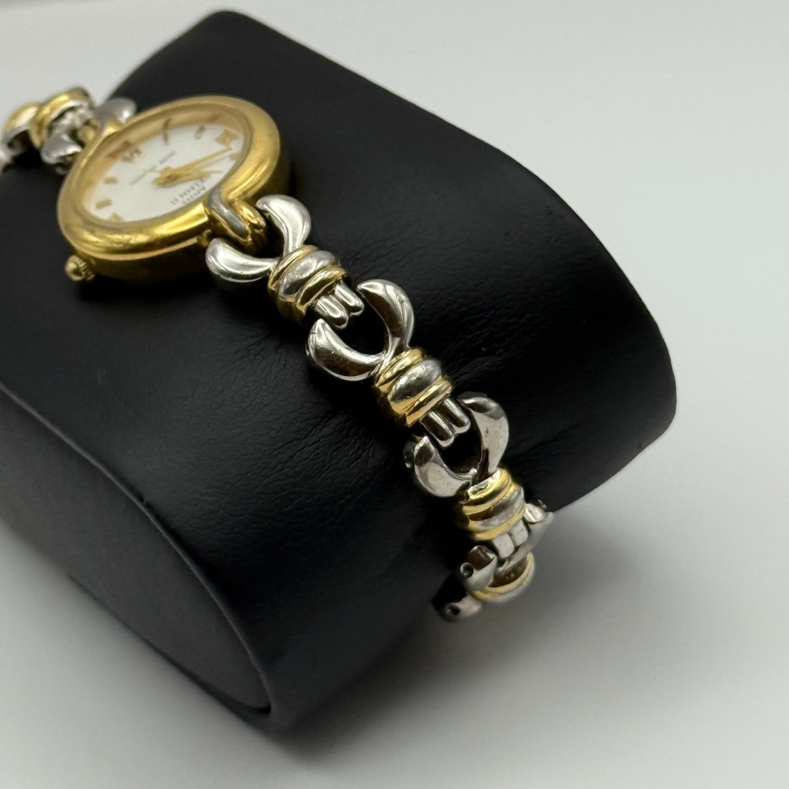 20mm Working Ladies Anne Klein III Two Tone Bracelet Quartz Watch 6.25 Inches