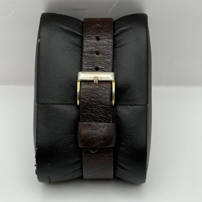 18mm Vintage Jean Renet Brown Dial 17 Jewels Manual Wind Watch PARTS / REPAIR