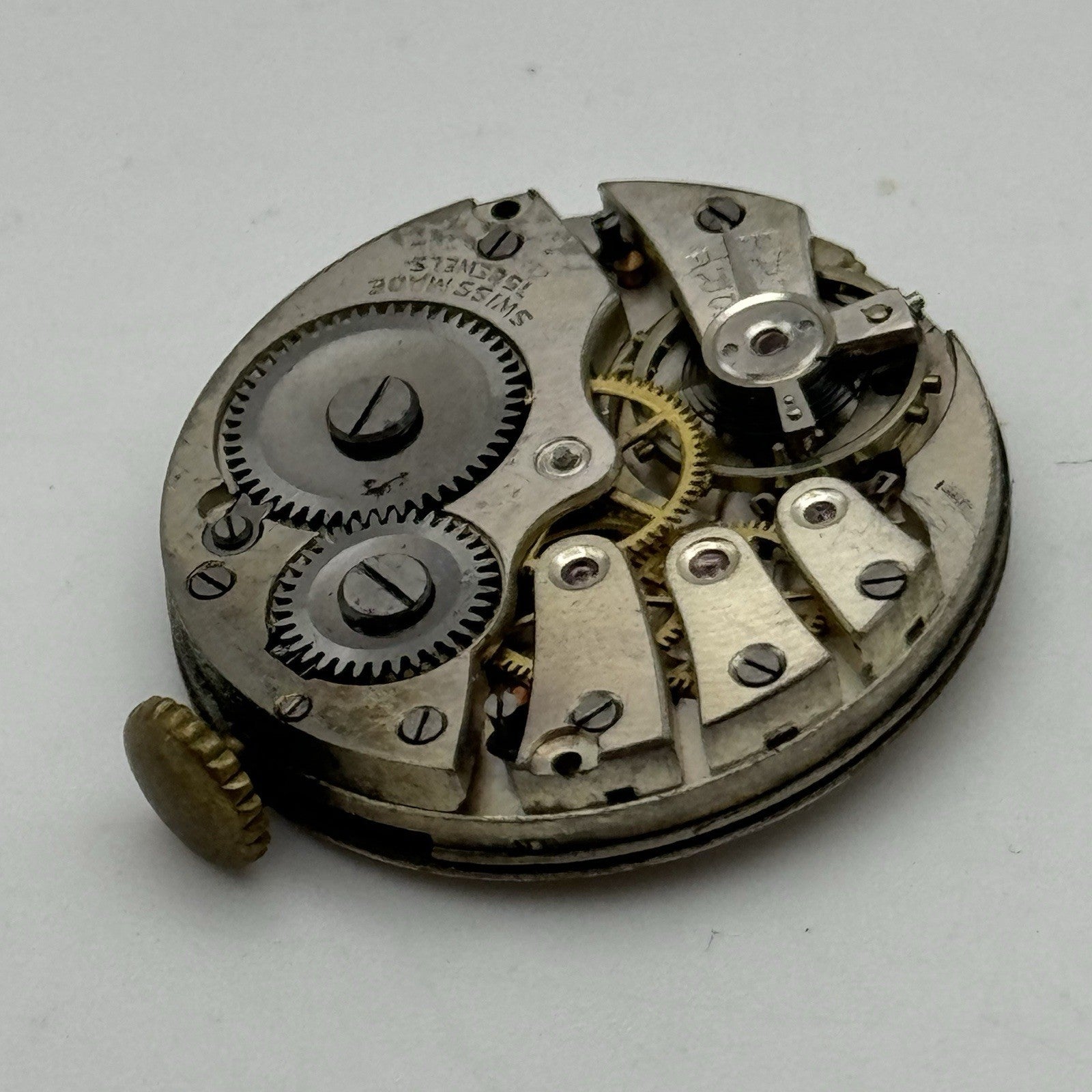 27mm Roamer Balance Ok Men's Meteor Trench Watch Movement Vintage Swiss PARTS