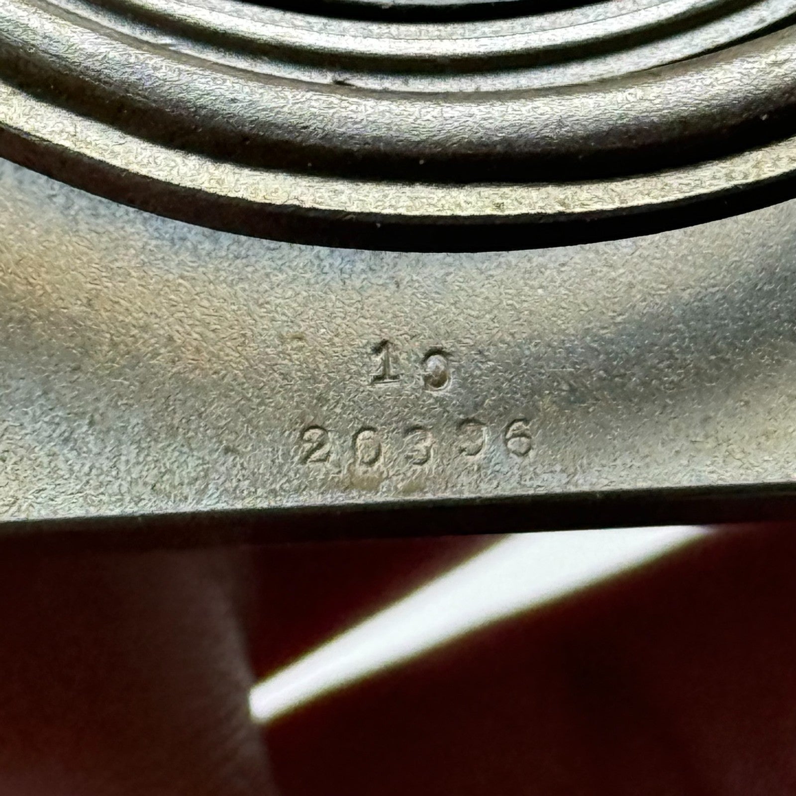 Vintage 8-Day Clock Square Unusual Metal Dore Fab Suisse 6 Jewels To Repair