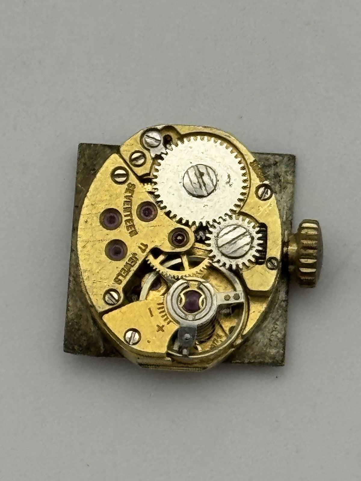 12.9mm Vintage Imado AS 1977-2 Manual Wind Swiss Watch Movement PARTS REPAIR