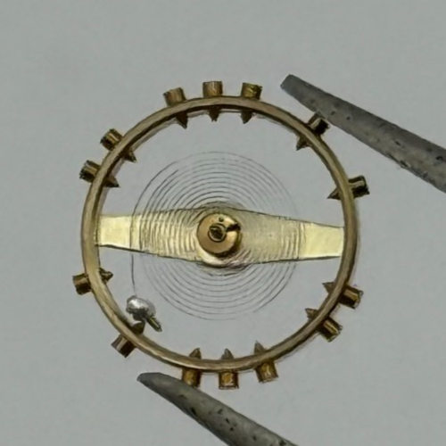 AS 970 Balance Wheel Complete And Spring 8¾''' 27 M Watch Movement Parts NOS