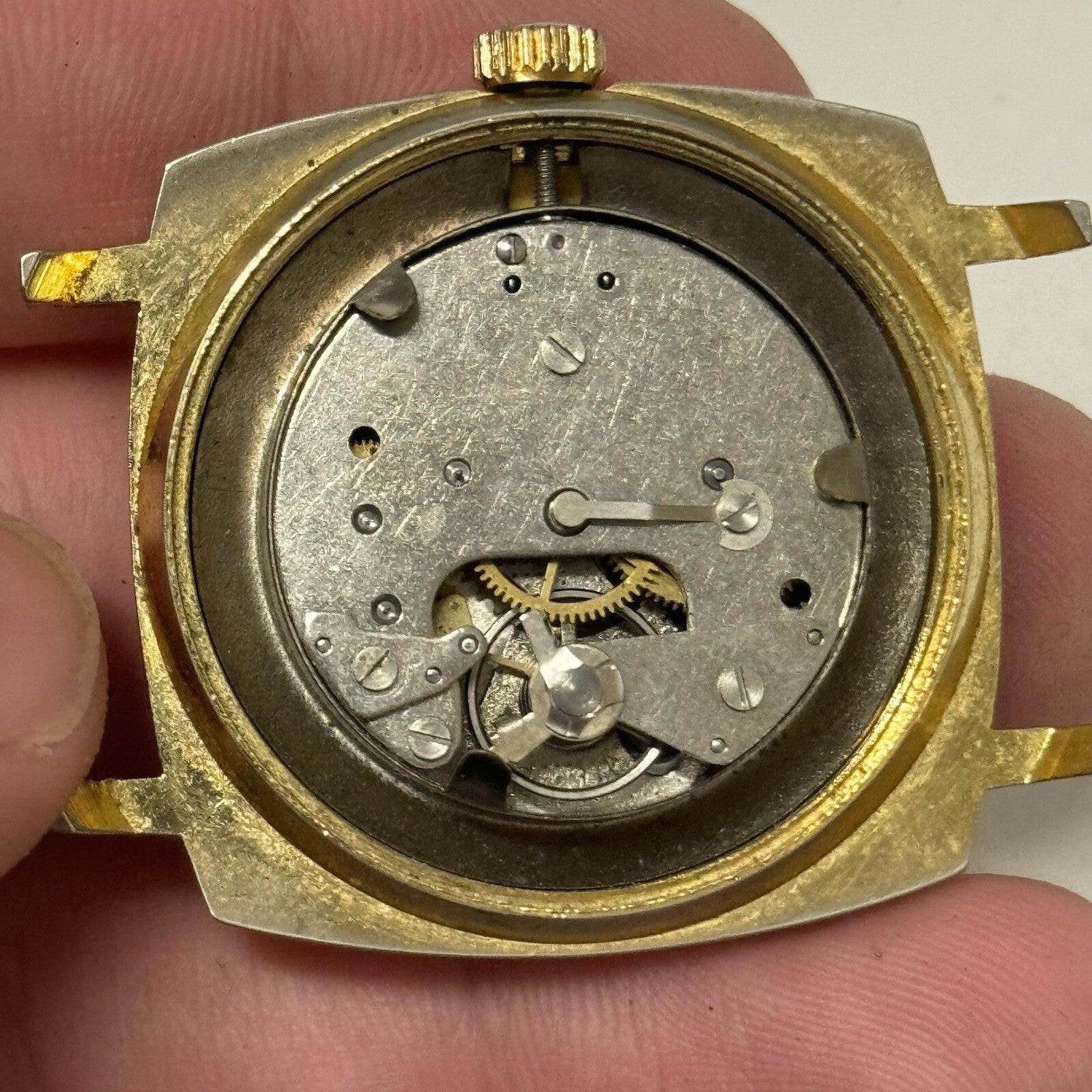 35mm Vintage Gents Aseikon 23 Colombo Style Day Date Watch Head TO RESTORE