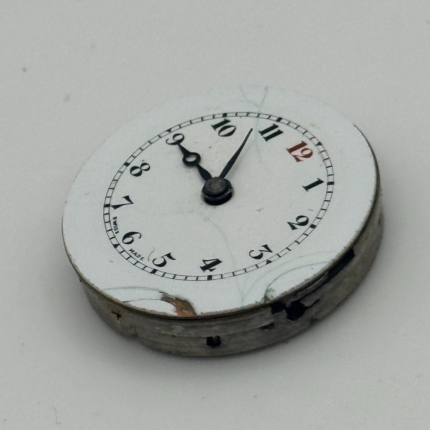 23.7mm D F & C Dimier Freres & Cie Trench Watch Movement Manual Wind PARTS SPARE