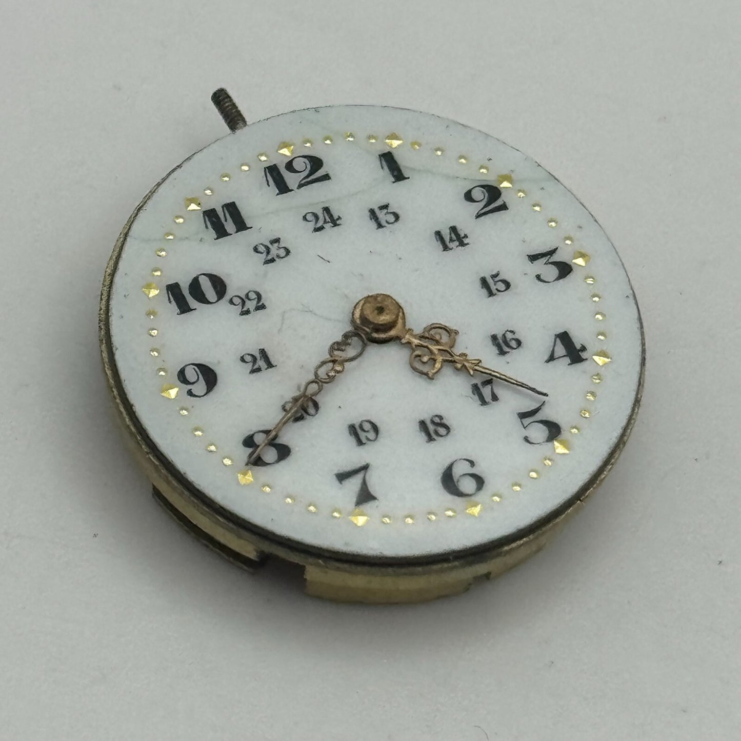 24.1mm Unidentified High Grade Manual Wind Watch Movement Vintage PARTS REPAIR