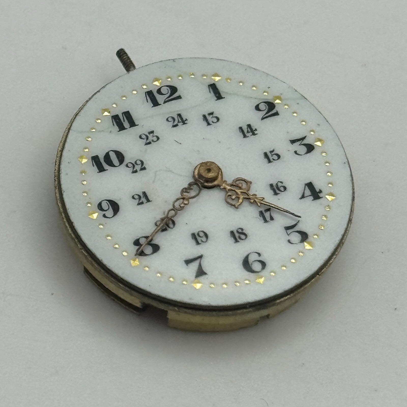 24.1mm Unidentified High Grade Manual Wind Watch Movement Vintage PARTS REPAIR