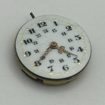 24.1mm Unidentified High Grade Manual Wind Watch Movement Vintage PARTS REPAIR