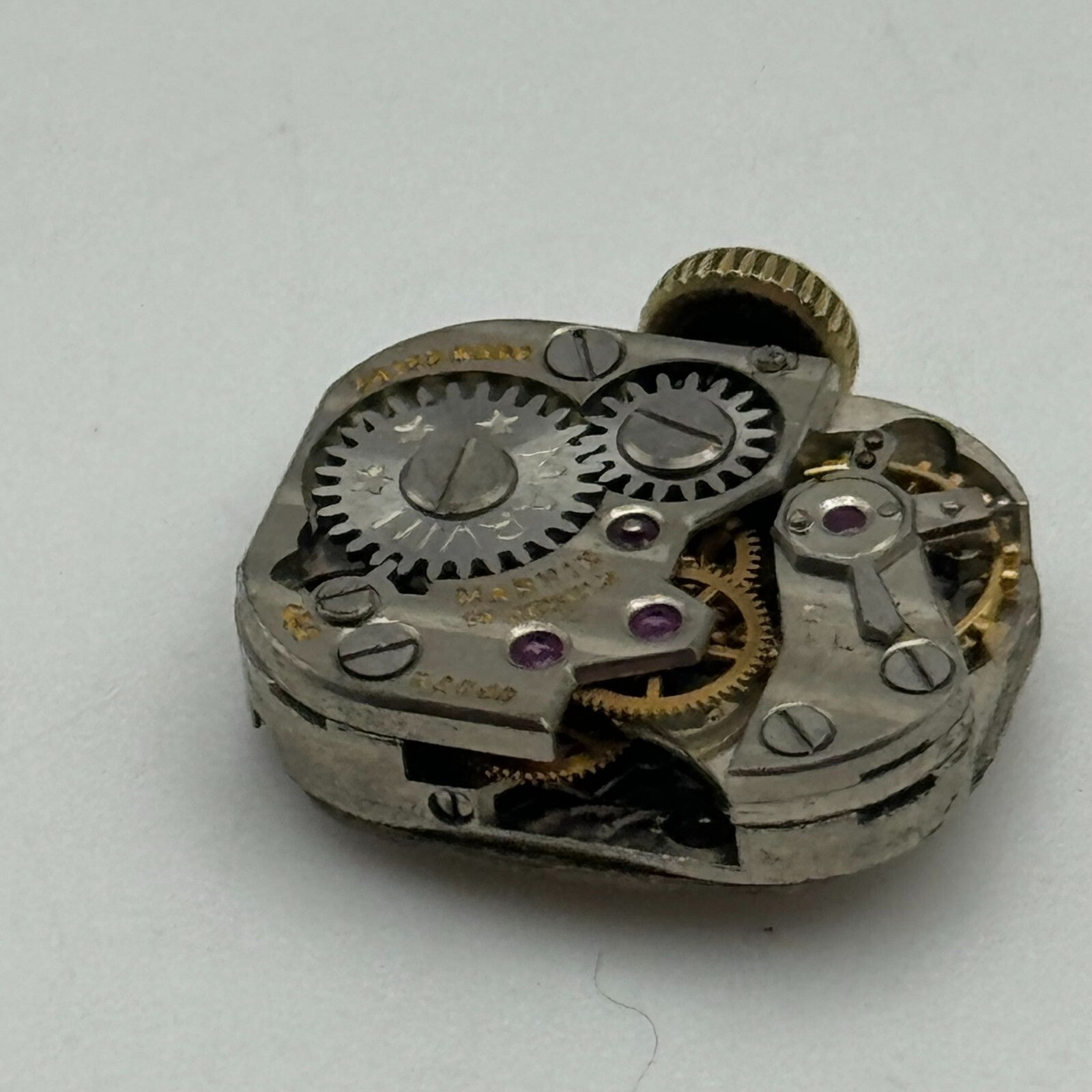 12.1mm Running Marvin Cal 160 Manual Wind 17 Jewels Swiss Watch Movement PARTS