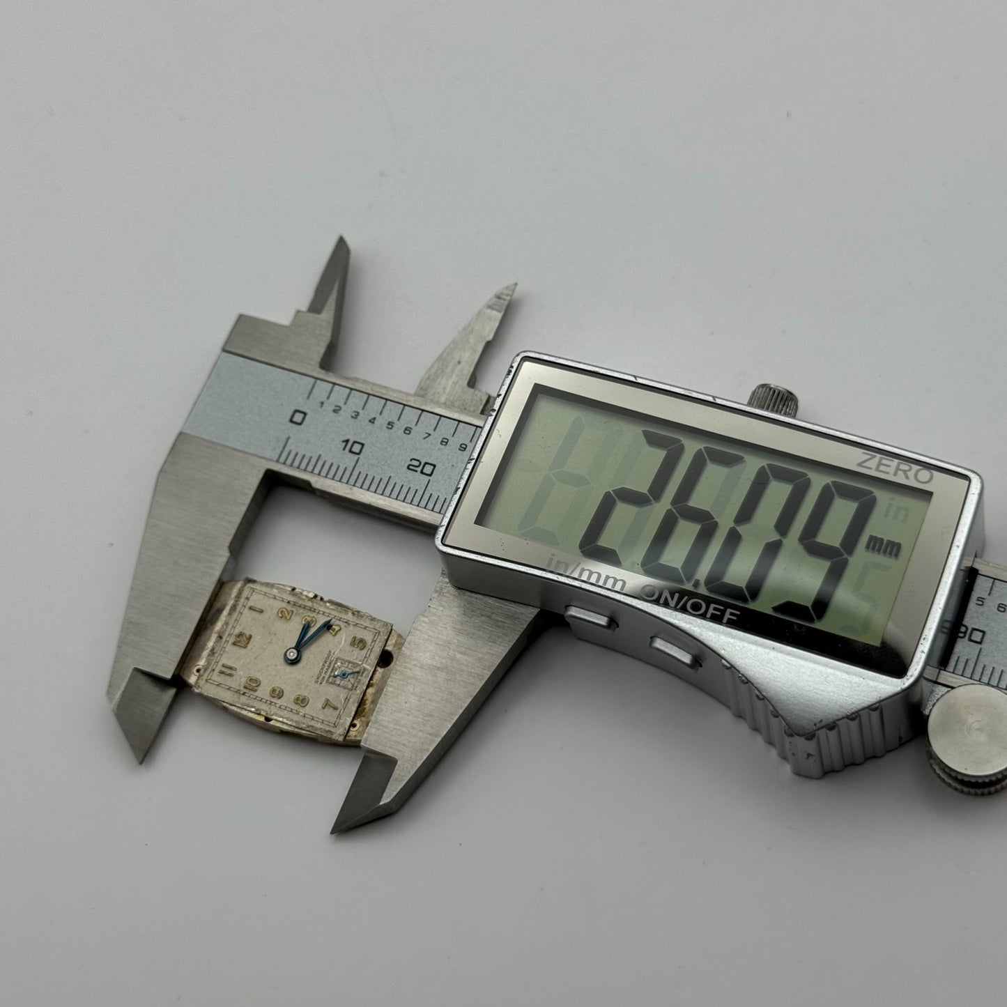 Marvin 610 Tank Tonneau 15 Jewels Watch Movement Manual Wind Parts Repair 17.8mm