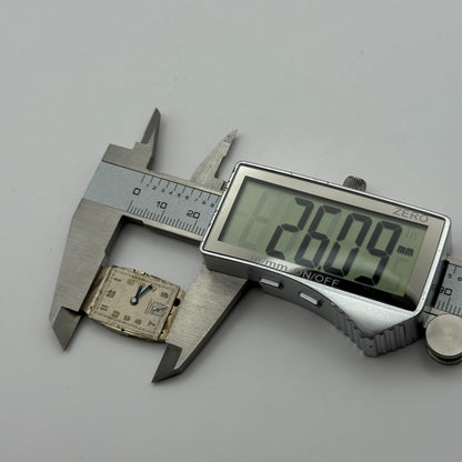 Marvin 610 Tank Tonneau 15 Jewels Watch Movement Manual Wind Parts Repair 17.8mm