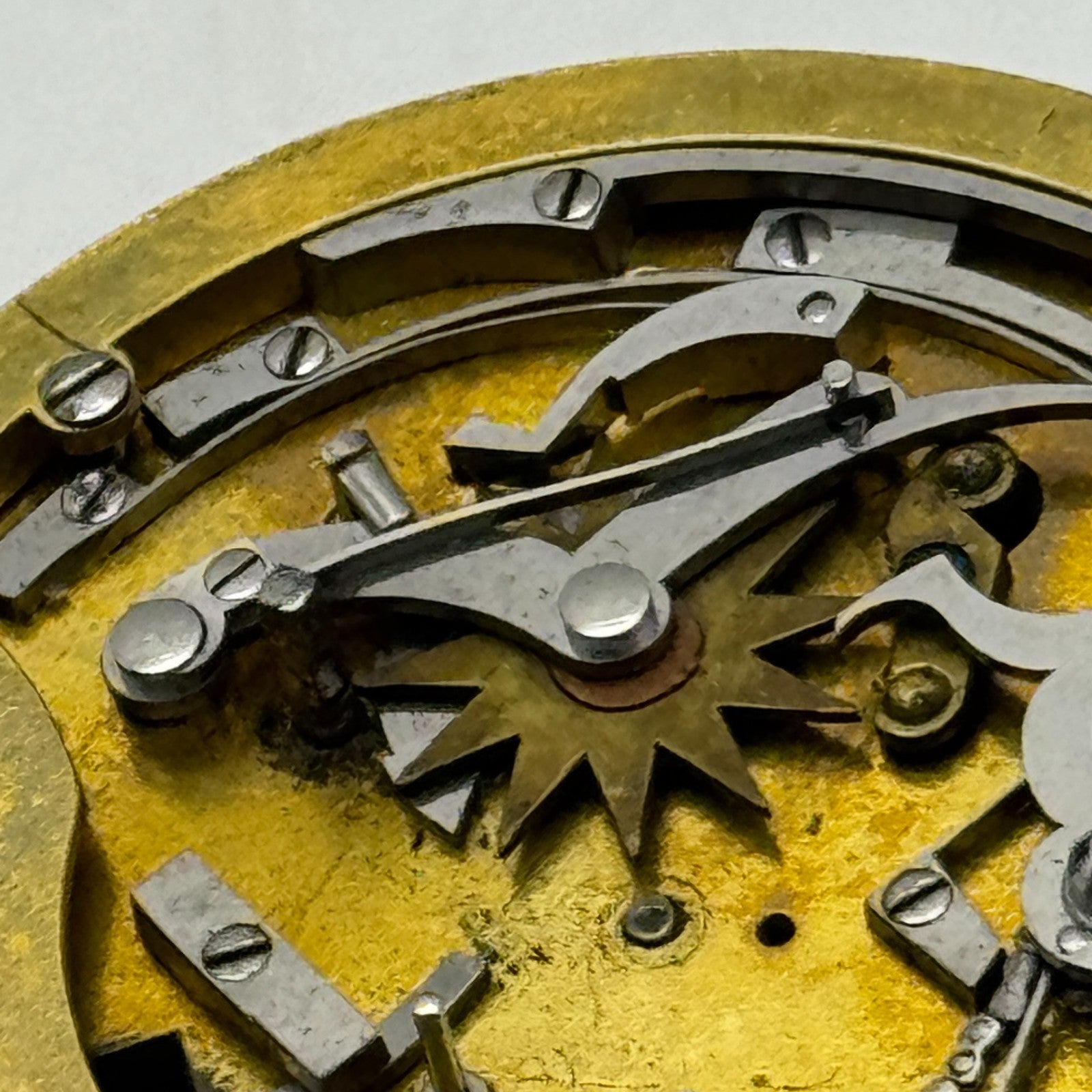 Complication French Pocket Watch Movement Signed A Paris Antique Parts / Repair