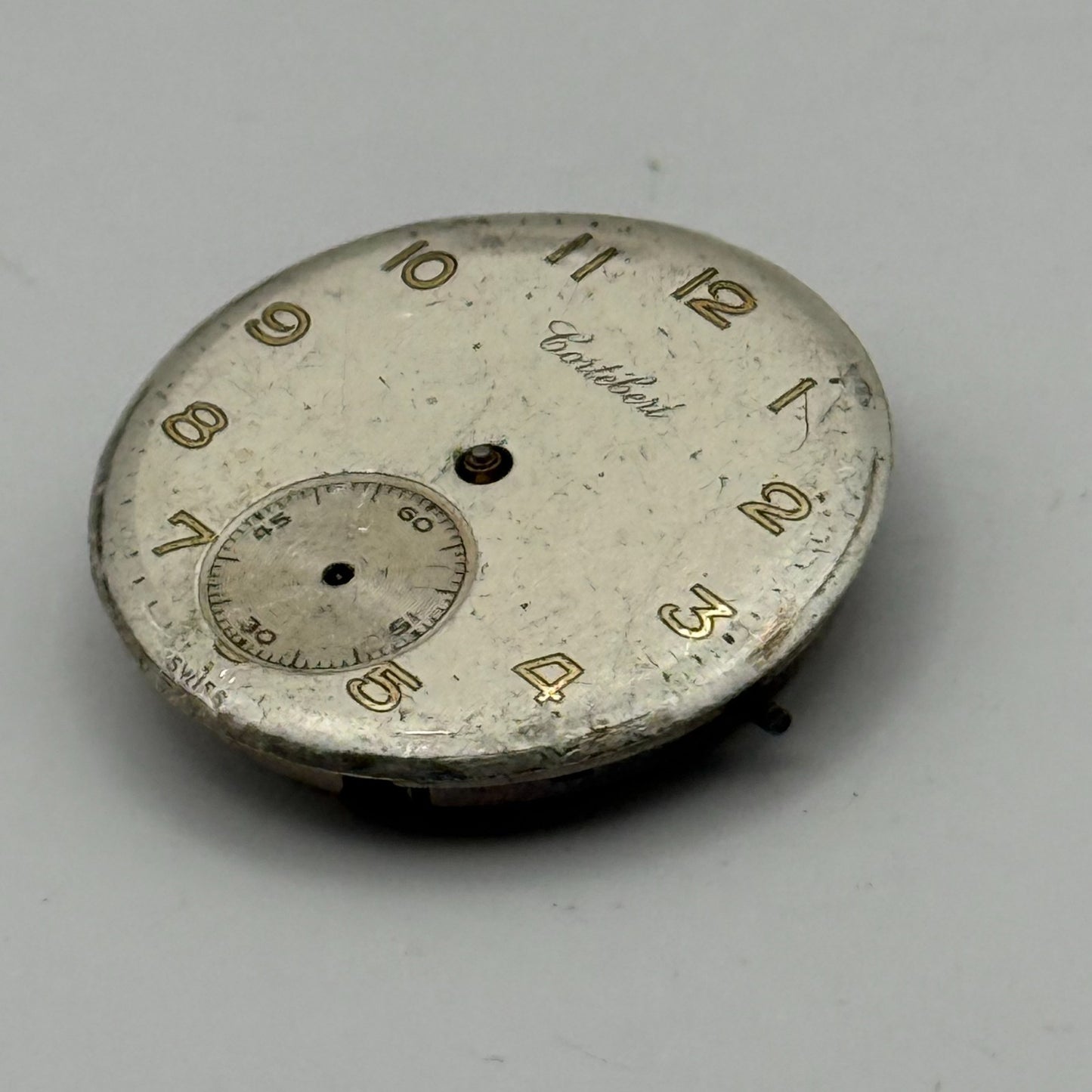 Cortebert Cal 665 Watch Movement 15 Jewels Sub Seconds Manual Wind Parts 25.3mm